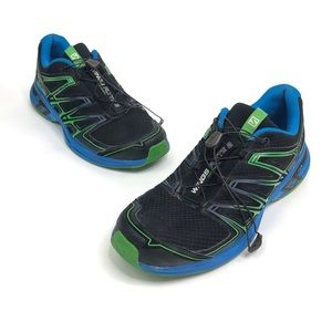 Salomon Wings Flyte 2 Mens Size 13 Trail Running Hiking Athletic Shoe Black Blue